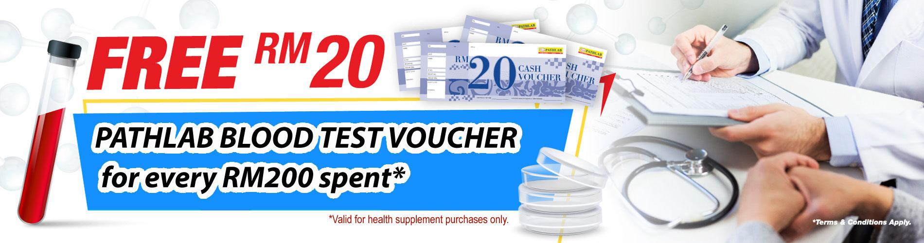 Free RM20 Blood Test Voucher*